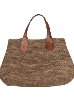 Borsa a mano in rafia