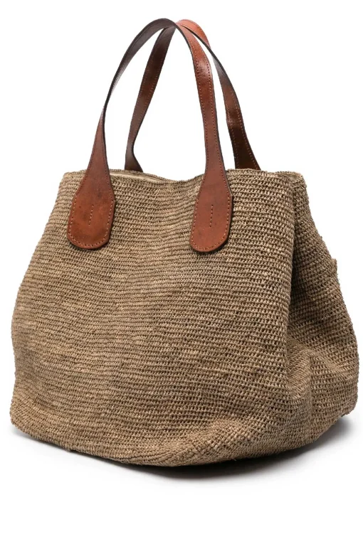Borsa a mano in rafia