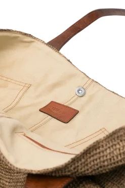 Borsa a mano in rafia