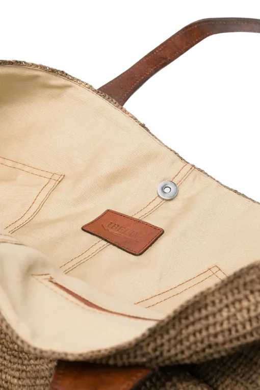 Borsa a mano in rafia