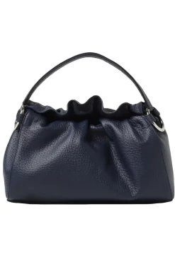 Borsa a mano puffy soft in pelle con tracolla