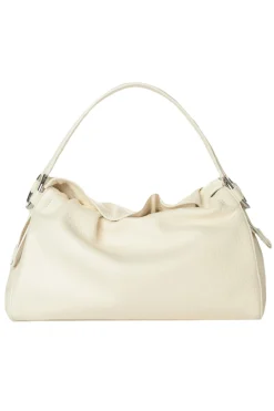 Borsa a mano puffy soft in pelle con tracolla