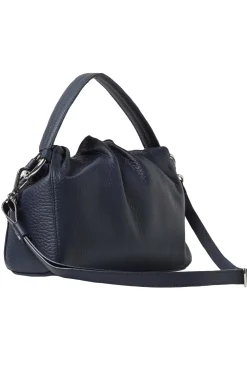 Borsa a mano puffy soft in pelle con tracolla