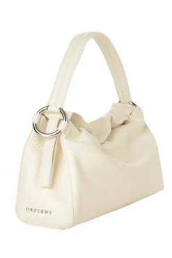 Borsa a mano puffy soft in pelle con tracolla