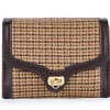 Borsa a spalla in lana jacquard con