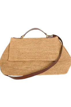 Borsa a spalla in rafia