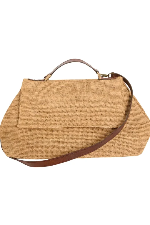 Borsa a spalla in rafia