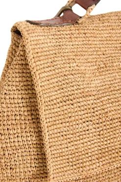 Borsa a spalla in rafia