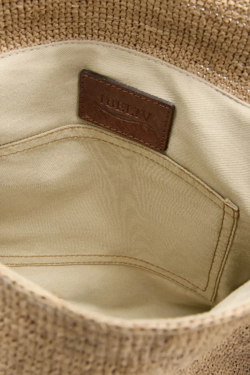 Borsa a spalla in rafia