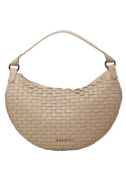 Borsa dumpling nappa woven large in pelle intrecciata