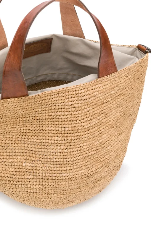 Borsa secchiello in rafia