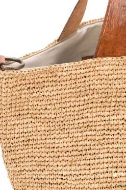 Borsa secchiello in rafia