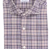 camicia a quadretti in flanella di cotone