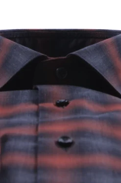 Camicia a quadri in flanella leggera melange