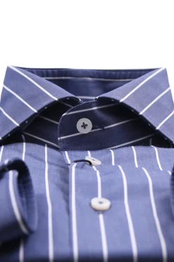 Camicia a riga larga in cotone