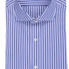 camicia a righe in cotone