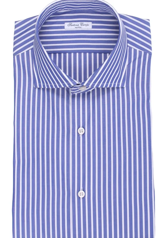 camicia a righe in cotone