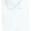 camicia a righe in cotone seersucker