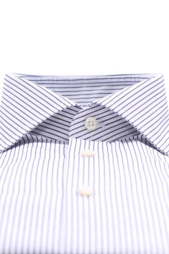 camicia a righe in cotone