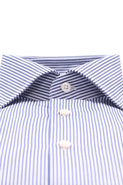 camicia a righe in cotone