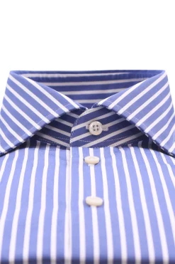 camicia a righe in cotone