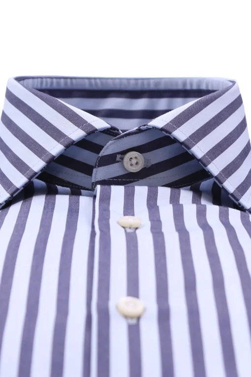Camicia a righe in cotone