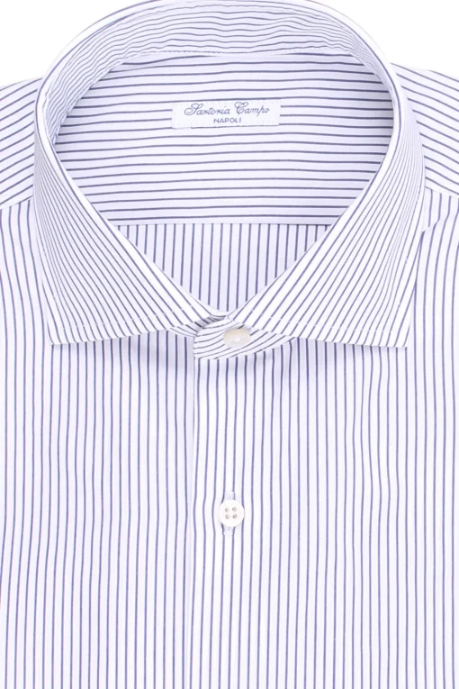 camicia a righe in cotone