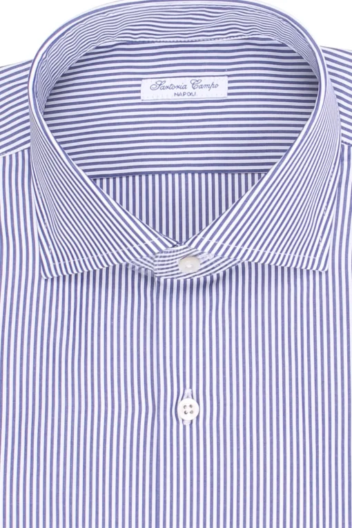 camicia a righe in cotone