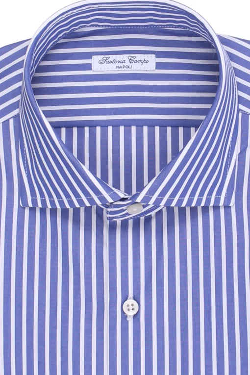 camicia a righe in cotone