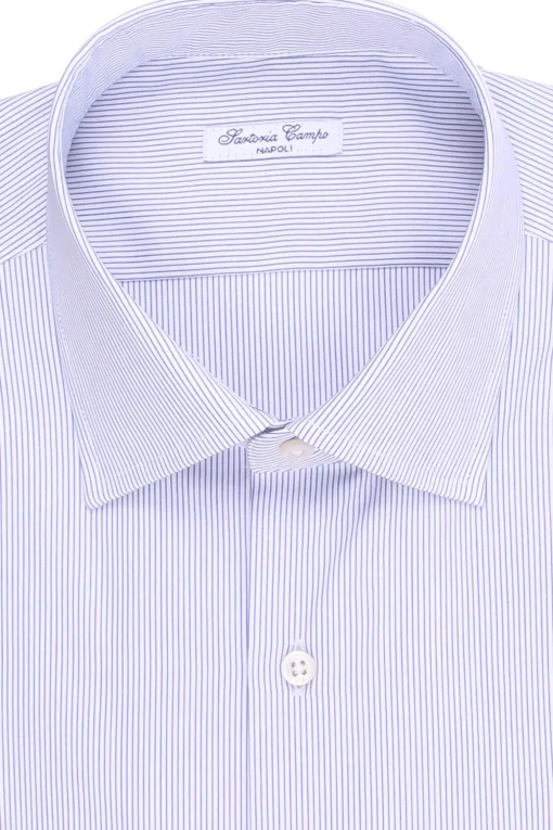 camicia a righe in cotone