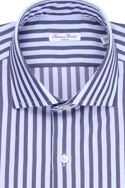 Camicia a righe in cotone