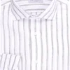 camicia a righe in lino