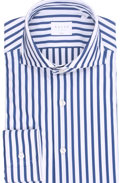 camicia active a righe in jersey tecnico