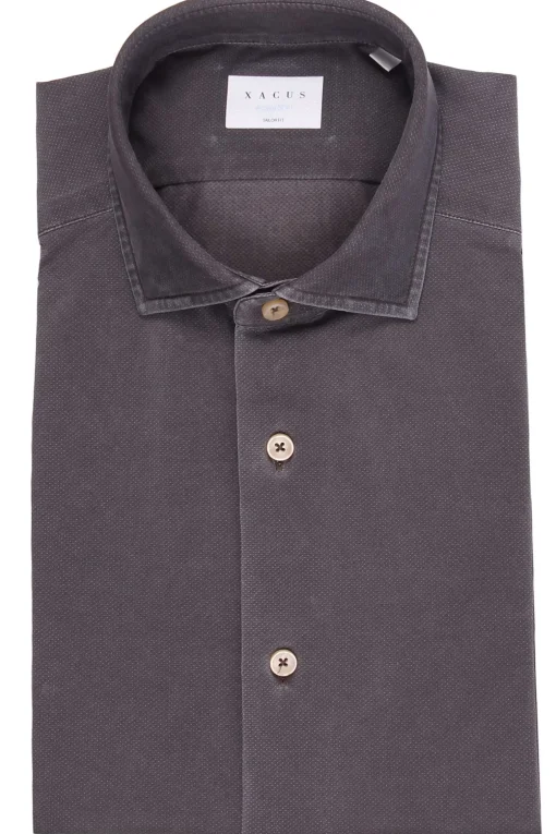 Camicia active bi-stretch in tessuto tecnico schiumato