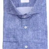 camicia active effetto denim in jersey tecnico