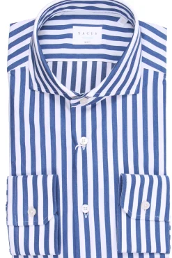 Camicia active riga larga in jersey stretch
