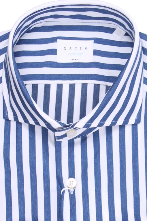 Camicia active riga larga in jersey stretch