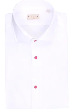 Camicia con bottoni a contrasto