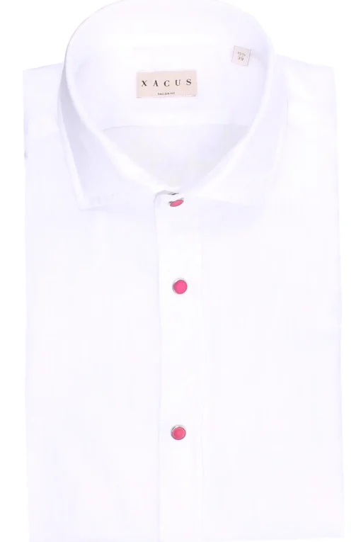Camicia con bottoni a contrasto