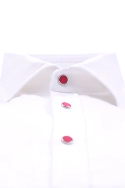 Camicia con bottoni a contrasto