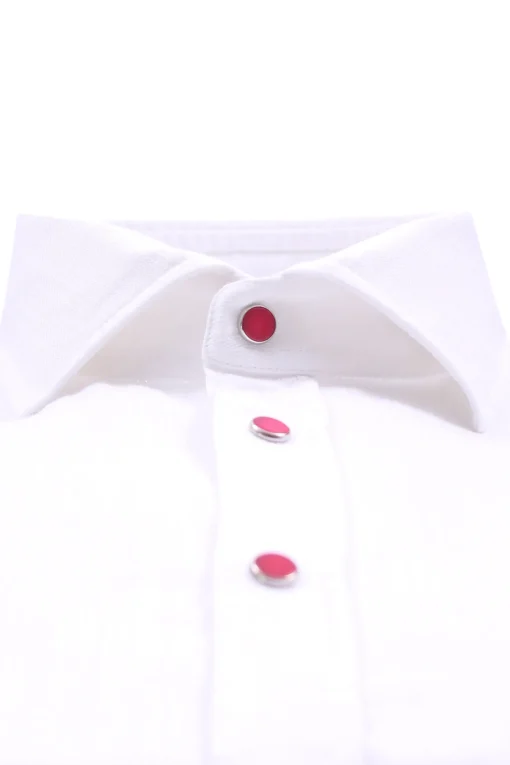 Camicia con bottoni a contrasto