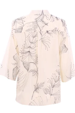 Camicia dancing flow in seta stampata