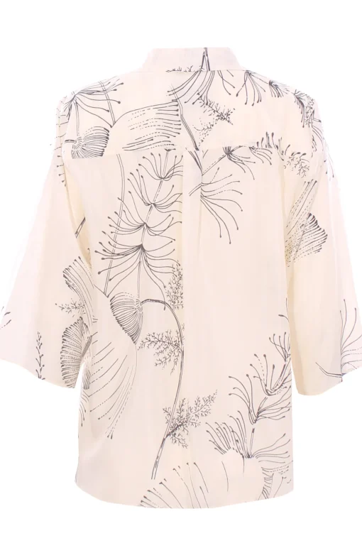 Camicia dancing flow in seta stampata