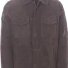 camicia four seasons in suede