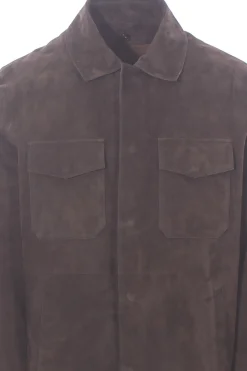 camicia four seasons in suede