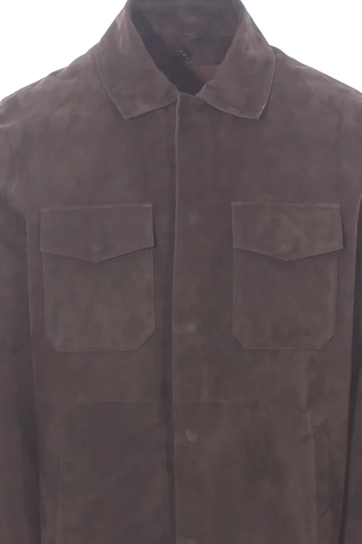 camicia four seasons in suede