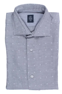 Camicia in cotone a pois