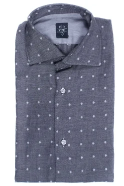 Camicia in cotone a pois