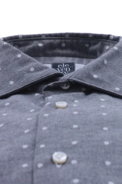 Camicia in cotone a pois