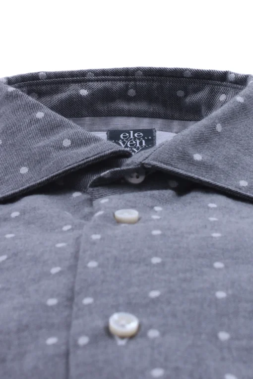 Camicia in cotone a pois